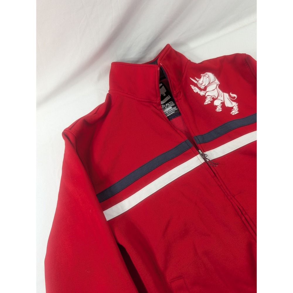 Vintage Ecko Unltd The Royal Rhino Track Jacket Mens Med Red Logo Full Zip Retro